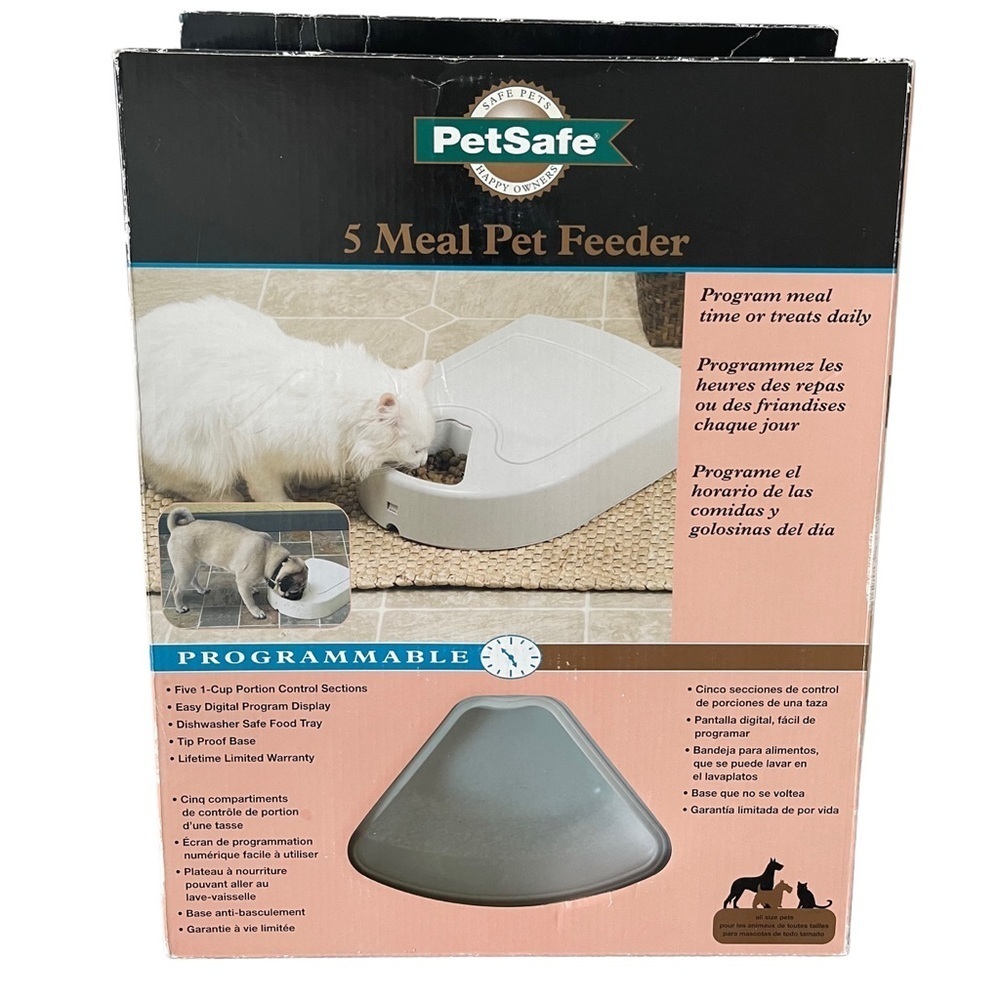 PetSafe 5 Meal Automatic Programmable Pet Feeder for Cats Dogs Small Pets - Picture 2 of 12